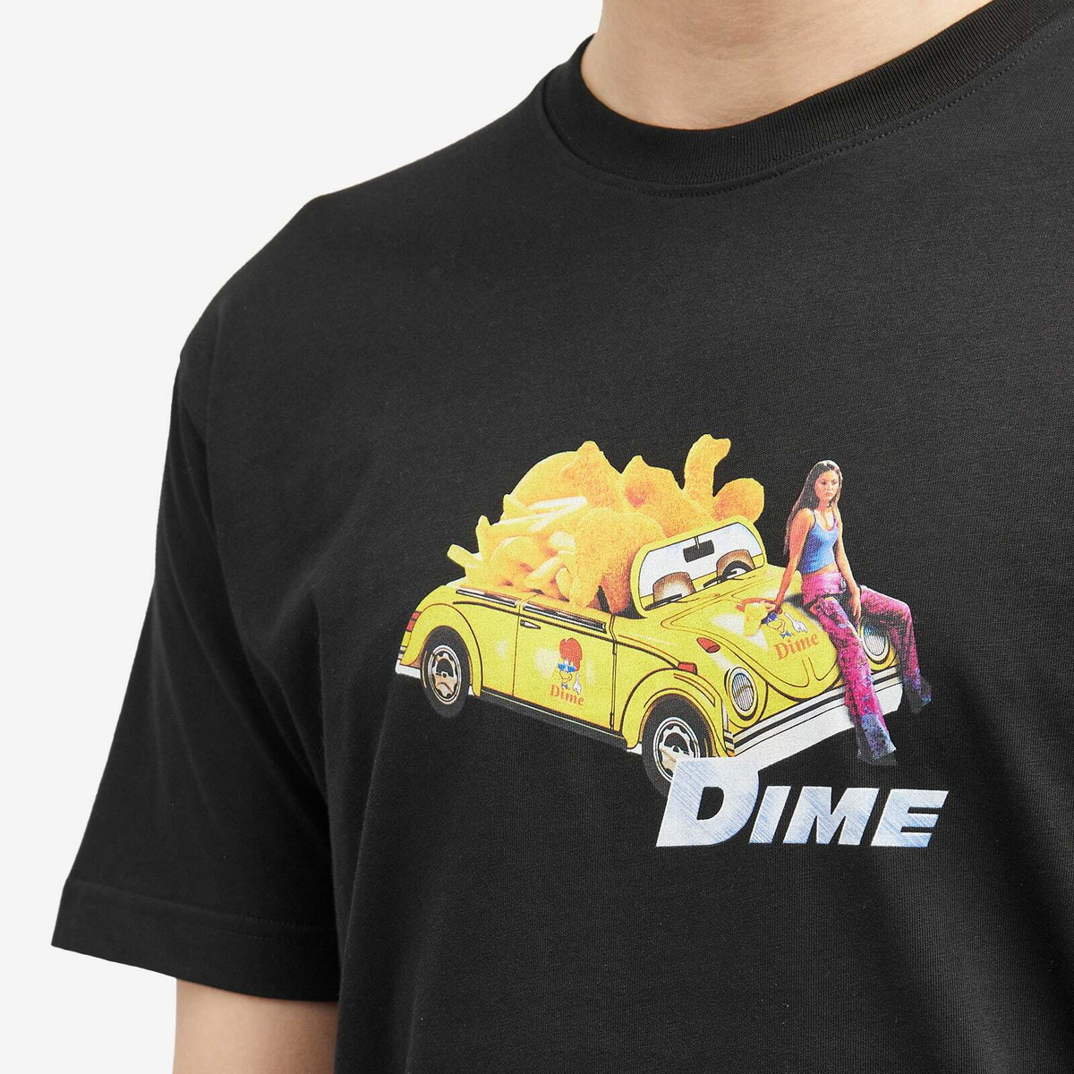 【DIME】 2Fast 2Delicious T-Shirt / Black Dime Men's 2Fast 2Delicious T-Shirt in Black Dime