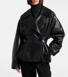 Balenciaga Double-breasted leather jacket
