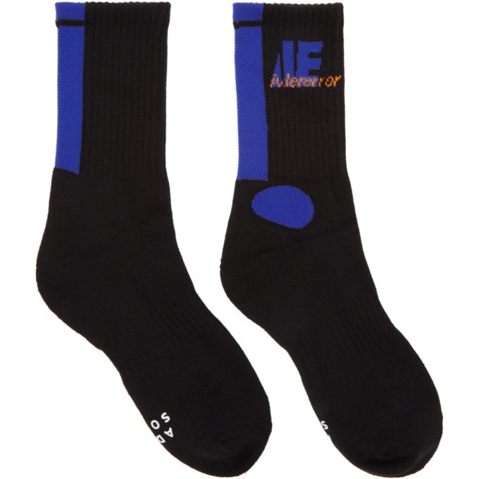 Photo: ADER error Black and Blue Colorblock Socks