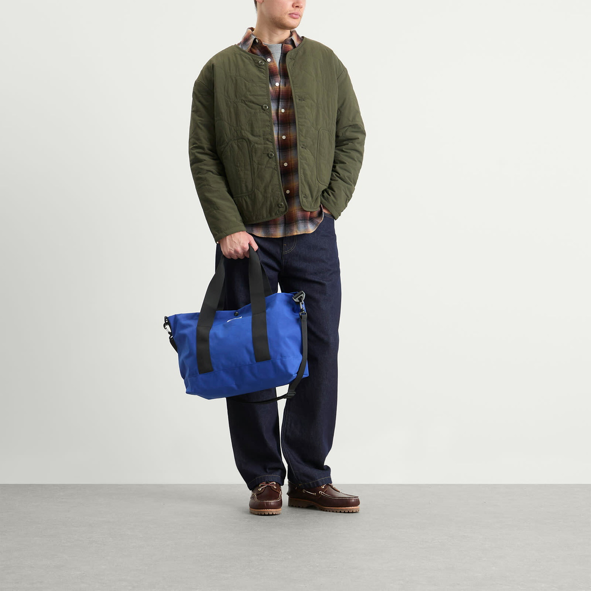 Dubbleware Men's Vintage 2-Way Tote Bag in Blue 