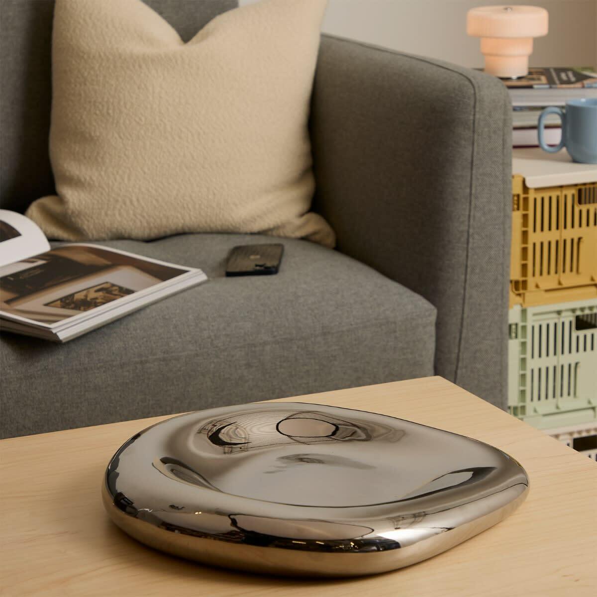 ferm LIVING Bellure Centrepiece - Ø35 in Silver 
