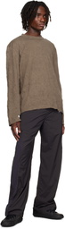 AMOMENTO Gray Side Vent Trousers