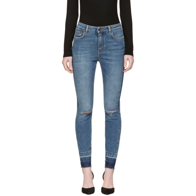 Photo: Dolce and Gabbana Indigo Ripped Audrey Jeans