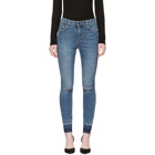 Dolce and Gabbana Indigo Ripped Audrey Jeans