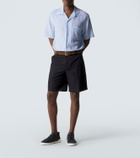 Zegna Triple Stitch canvas slip-on sneakers