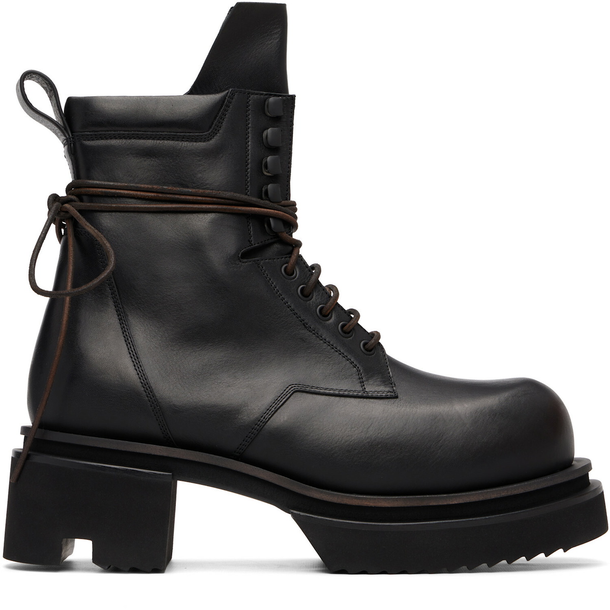Rick Owens Black Tower Low Army Bogun Boots