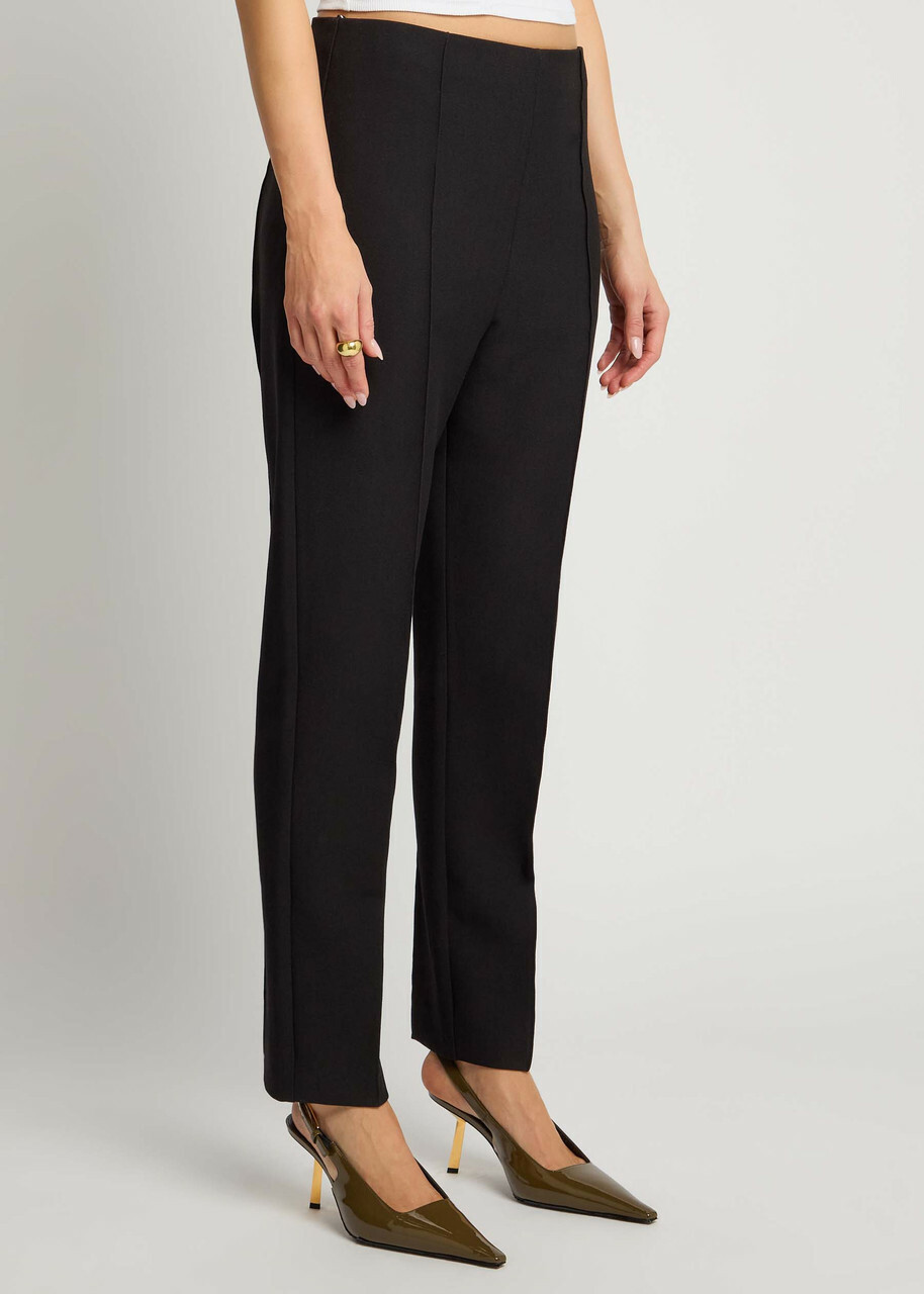 Roland Mouret Pintuck Crepe Trousers Black