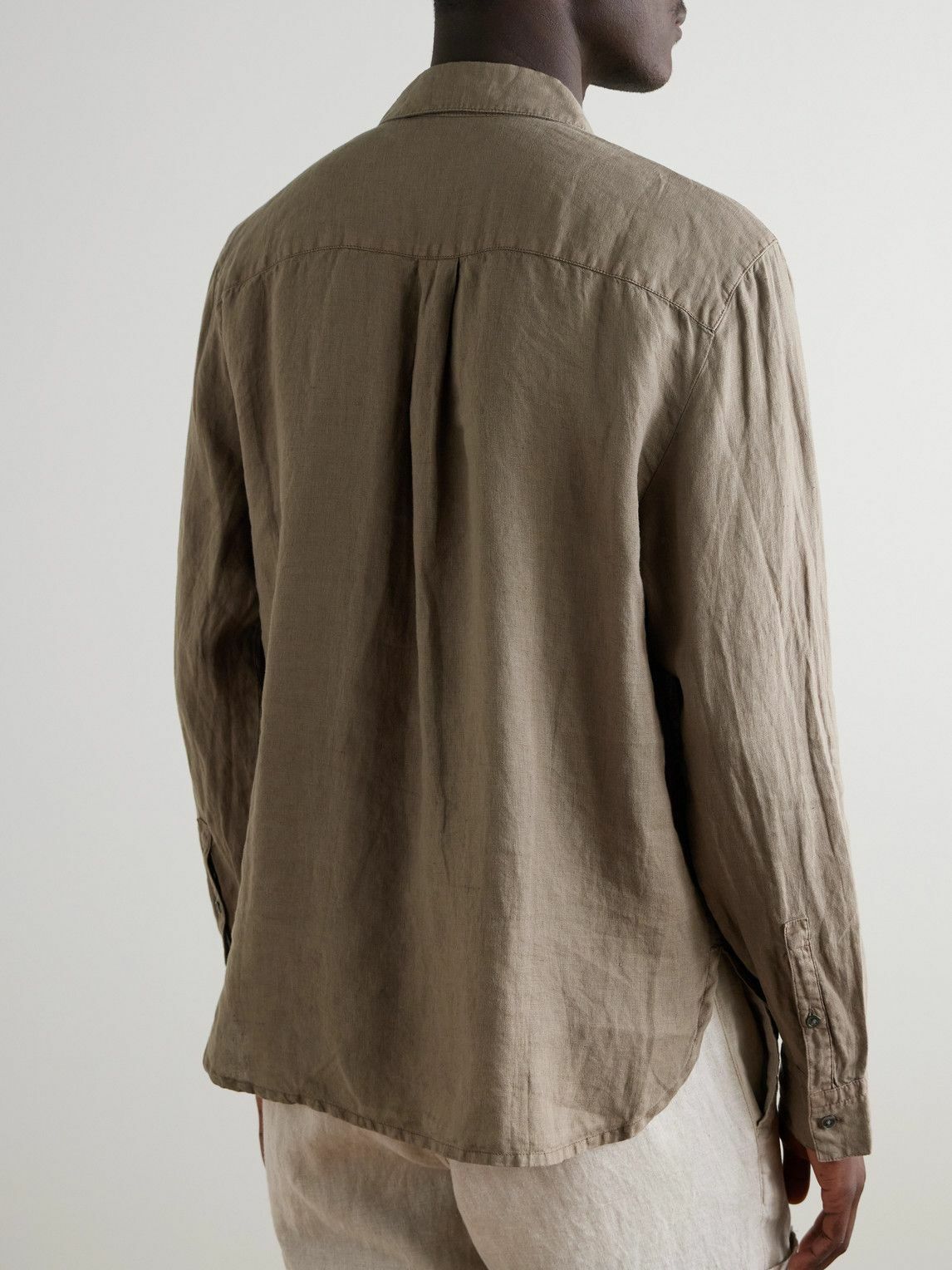 James Perse - Garment-Dyed Linen Shirt - Neutrals