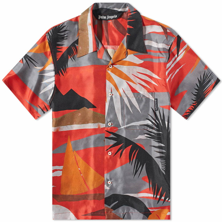 Photo: Palm Angels Men's Hawaiian Vacation Shirt in Off-White