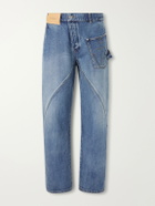 JW Anderson - Twisted Logo-Debossed Straight-Leg Jeans - Blue