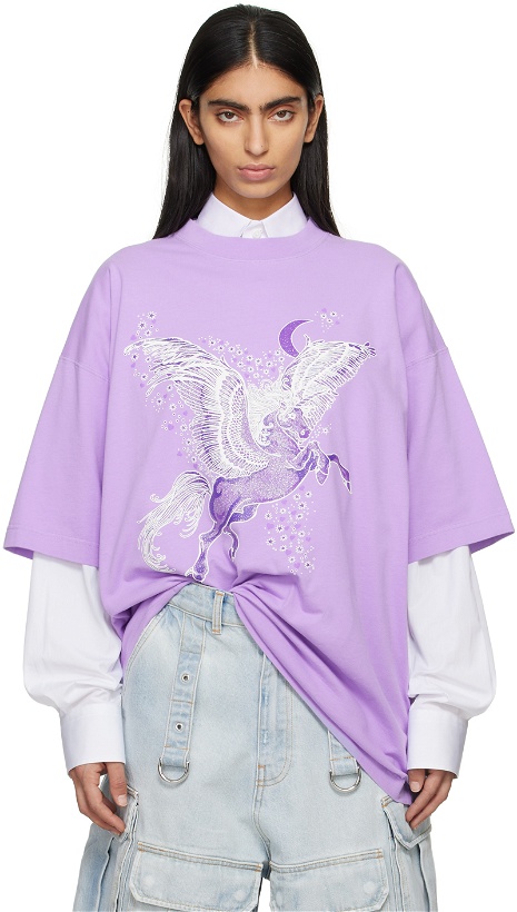 Photo: VETEMENTS Purple Flying Unicorn T-Shirt