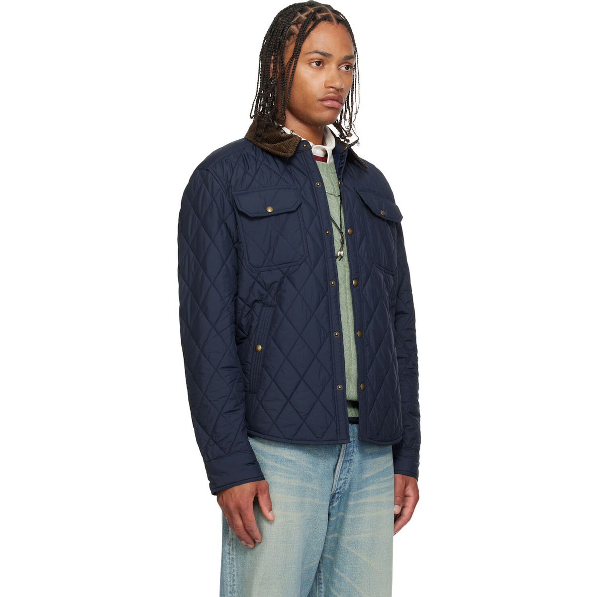 Polo Ralph Lauren Navy 'The Beaton' Quilted Jacket