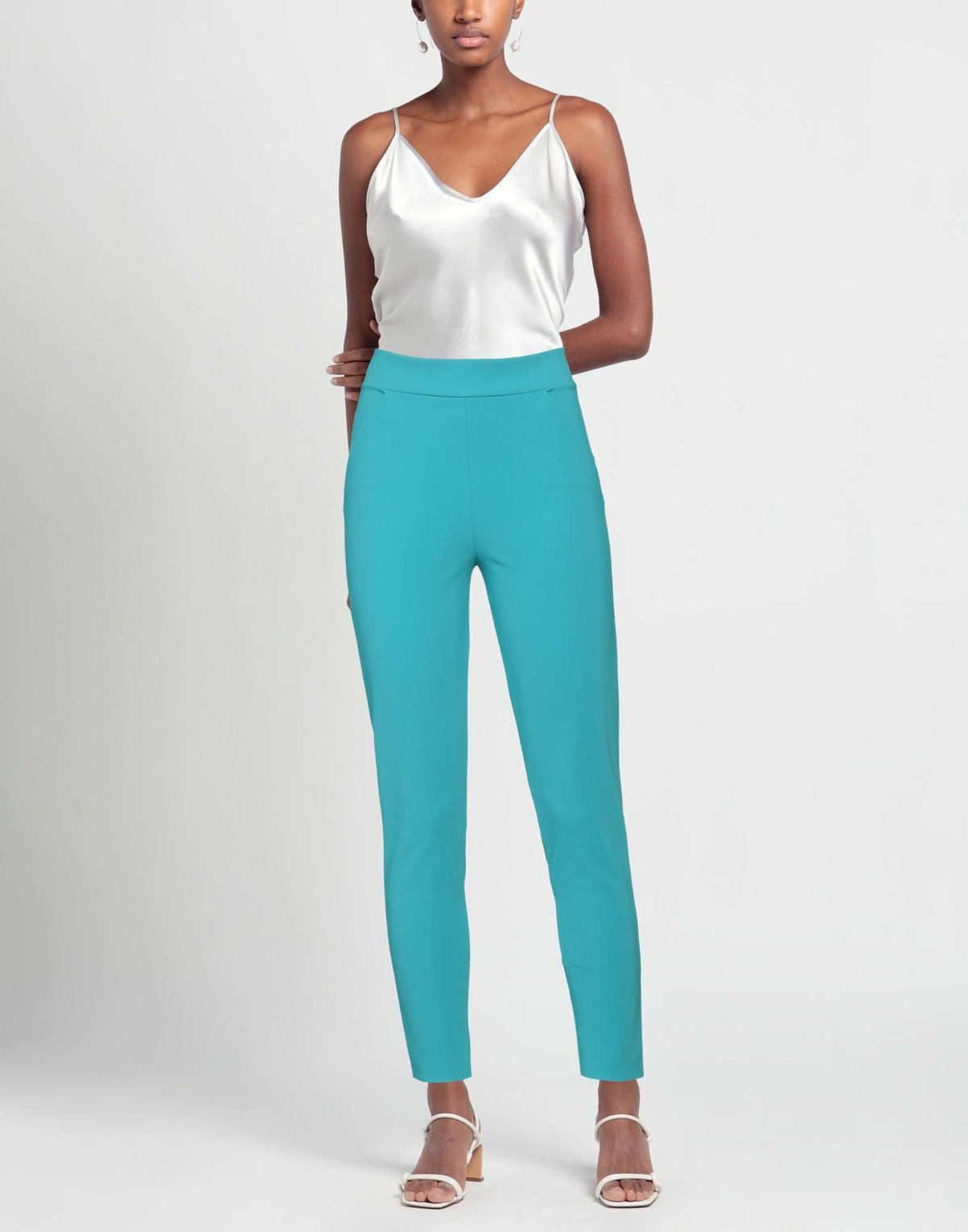 Chiara Boni La Petite Robe Womens Pants Turquoise
