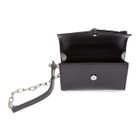 Versus Black Patent Safety Pin Shoulder Bag