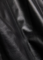 Simkhai Ryma Panelled Leather Midi Skirt Black
