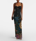 Johanna Ortiz Embellished silk-blend gown