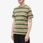 Barbour Men's Crundale Stripe T-Shirt in Burnt Olive