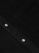 Portuguese Flannel - Lobo Button-Down Collar Cotton-Corduroy Shirt - Black