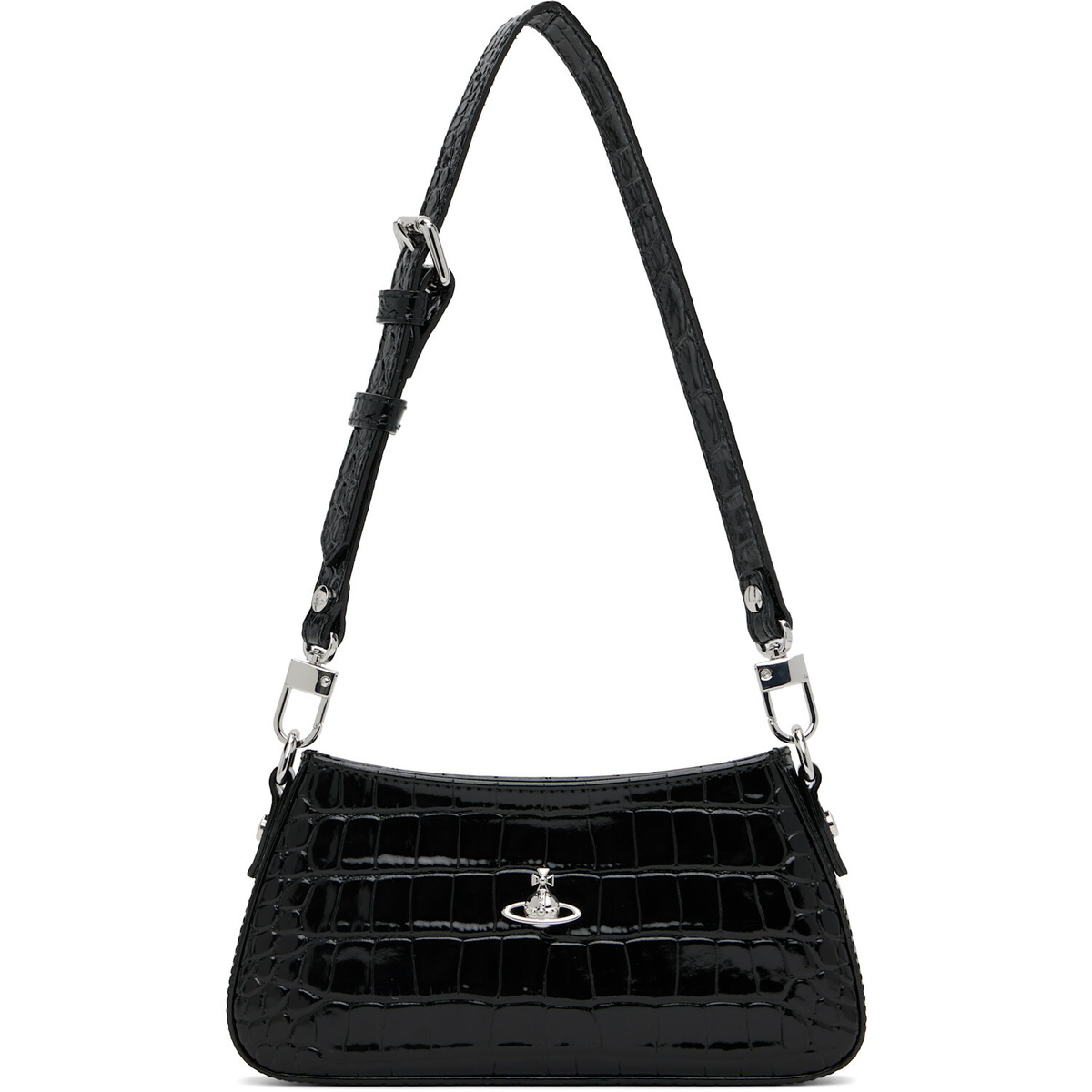 Vivienne Westwood Black Tasha Shoulder Phone Bag