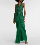 Jenny Packham Zooey halterneck sequined gown