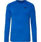 Nike Training - Pro Warm Mélange T-Shirt - Blue