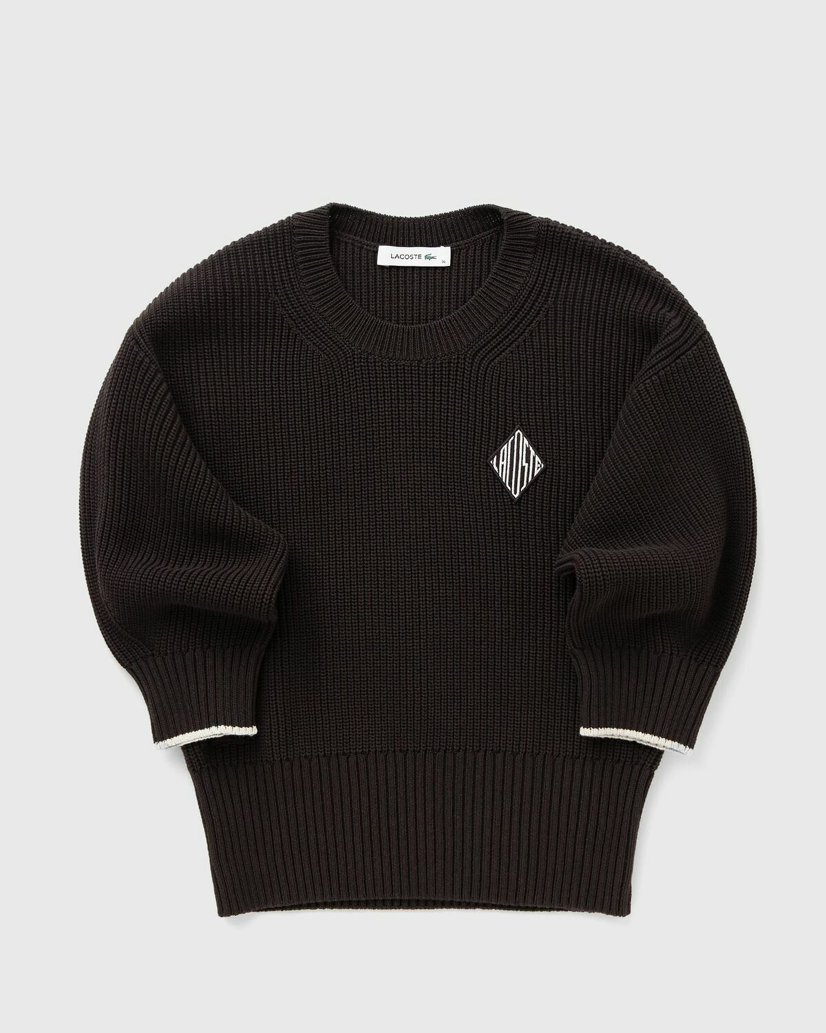 Lacoste Knit SWEATER Brown Womens Pullover