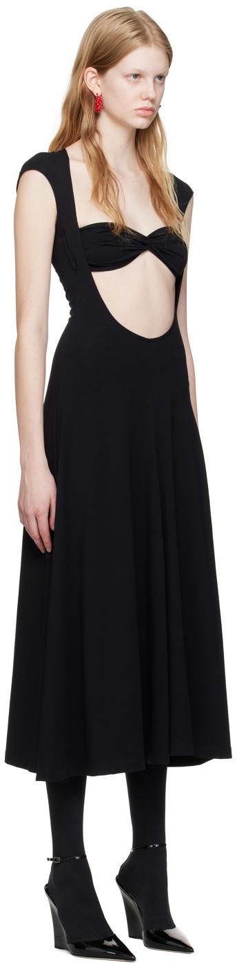 Beaufille Black Baes Midi Dress