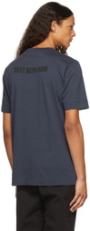 1017 ALYX 9SM Navy Mirrored Logo T-Shirt