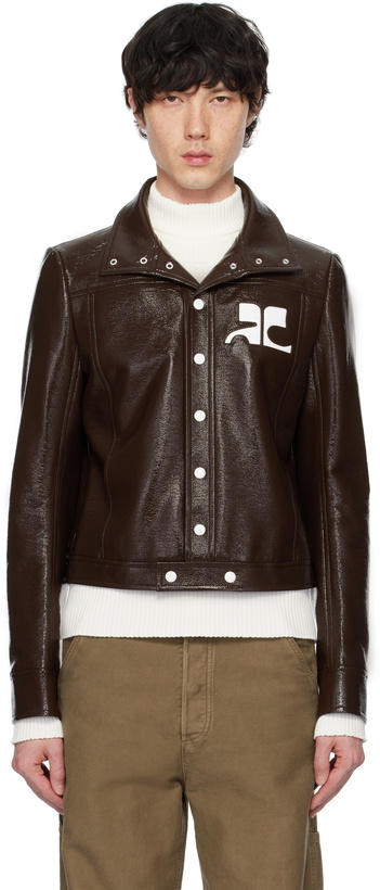 Photo: Courrèges Brown Reedition Vinyl Jacket