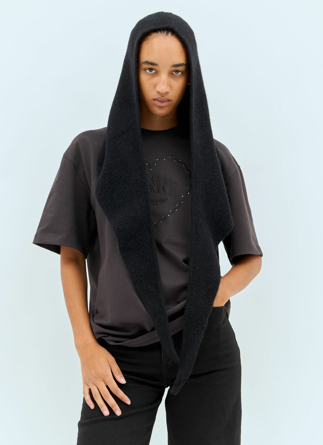 GANNI Soft Wool Balaclava
