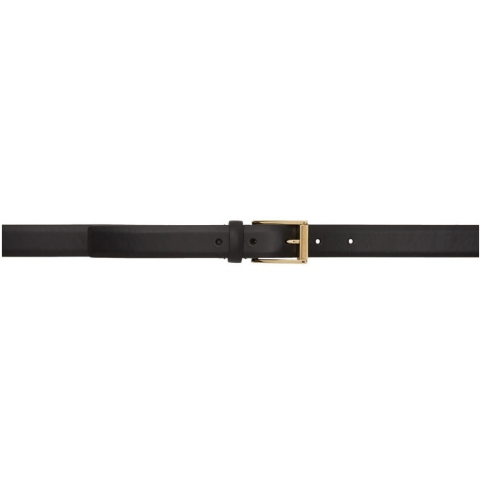 Photo: Dolce and Gabbana Black and Gold Leather Belt