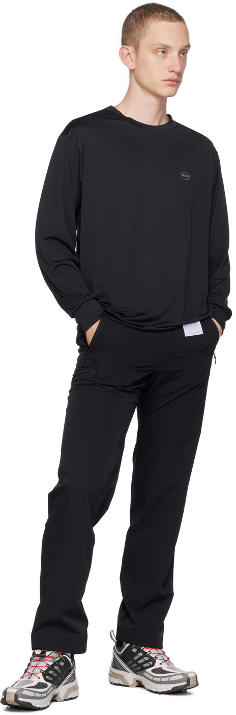 Satisfy Black Crewneck Long Sleeve T-Shirt