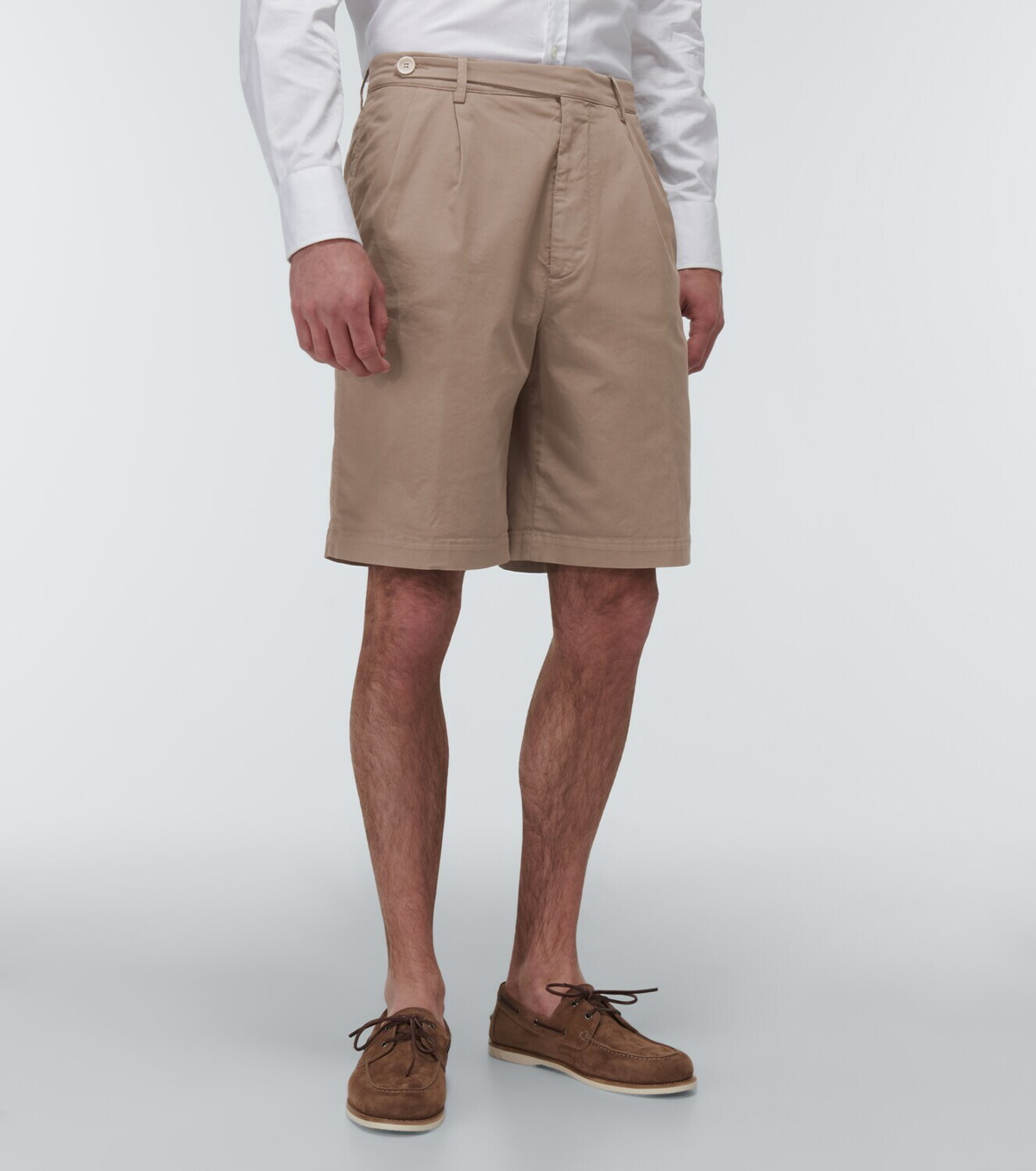 Brunello Cucinelli Cotton gabardine Bermuda shorts Brunello Cucinelli