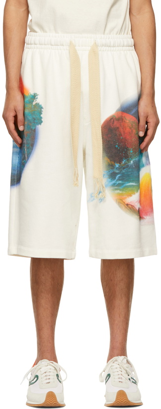 Photo: Loewe White Paula's Ibiza Printed Airbrush Shorts