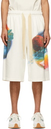 Loewe White Paula's Ibiza Printed Airbrush Shorts