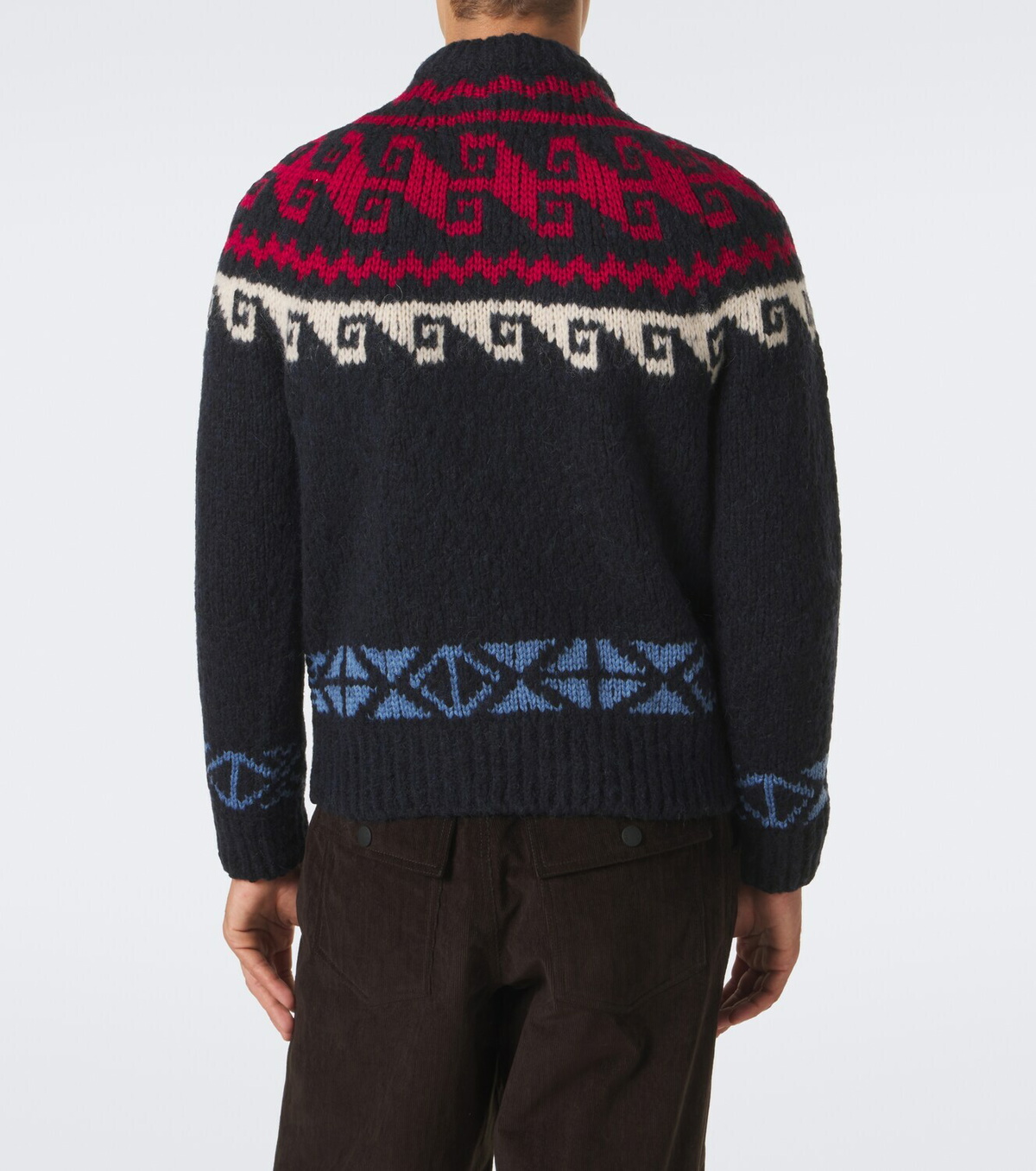 Moncler Grenoble Fair Isle wool and alpaca-blend sweater