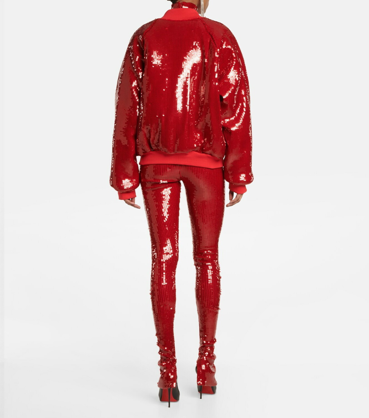 LaQuan Smith Sequined bomber jacket