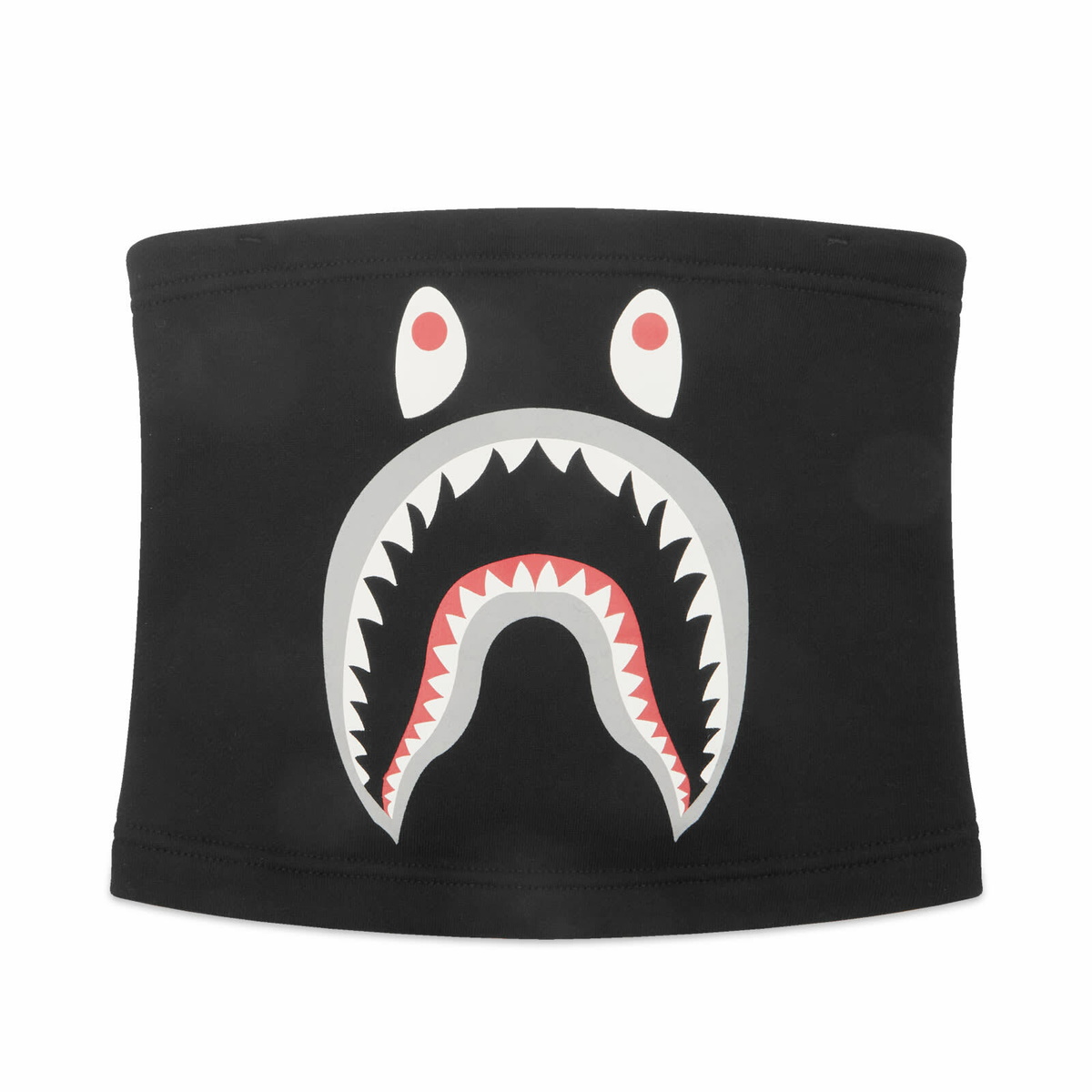 BAPE Black Shark Motif Neck Warmer A Bathing Ape