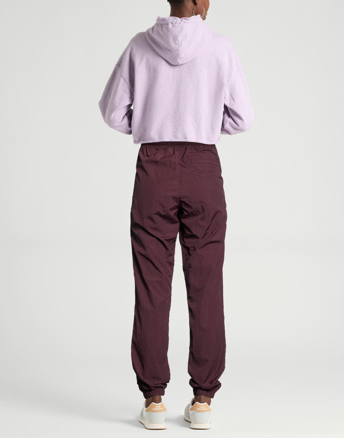 Lacoste Womens Pants Burgundy