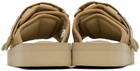 Suicoke Beige MOTO-VS Sandals