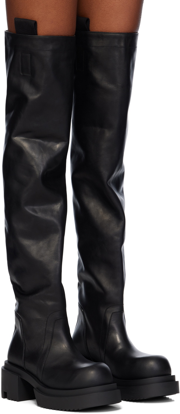 Rick Owens Black Porterville Wader Bogun Boots Rick Owens