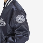 A Bathing Ape Men's Baseball Varsity Jacket in Navy