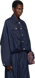 Dries Van Noten Indigo Overdyed Denim Jacket