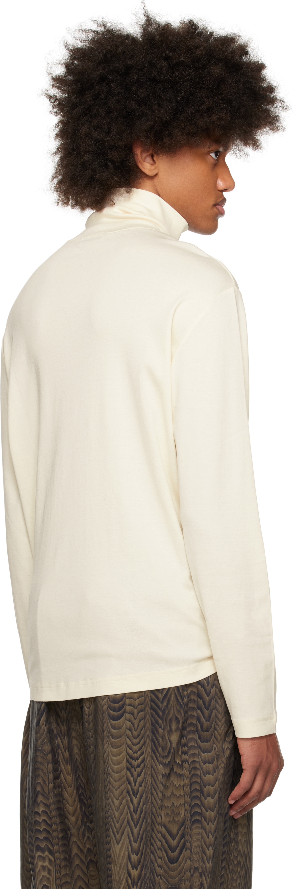 LEMAIRE Off-White Long Sleeve Turtleneck Lemaire