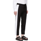 Alexander McQueen Black Striped Skinny Trousers