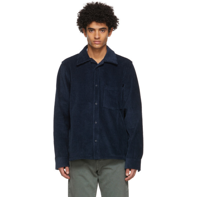 Acne Studios Navy Corduroy Shirt