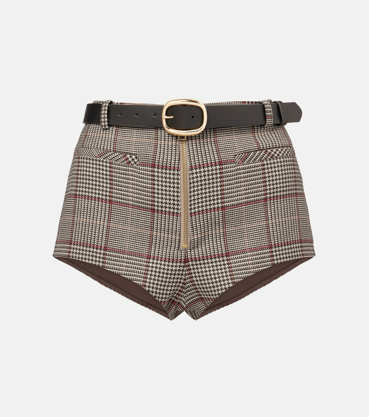 Self-Portrait Checked shorts
