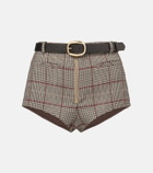 Self-Portrait Checked shorts
