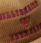 Billionaire Boys Club - Logo-Embroidered Cotton-Blend Corduroy and Mesh Baseball Cap - Brown
