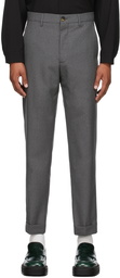 Marni Grey Tropical Virgin Wool Trousers